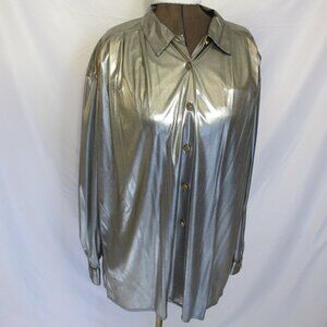 Impressions of California silver collared blouse  18